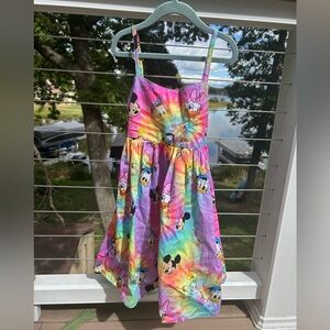 Wild Rich Kids. Tie dye Disney character tie back dress.